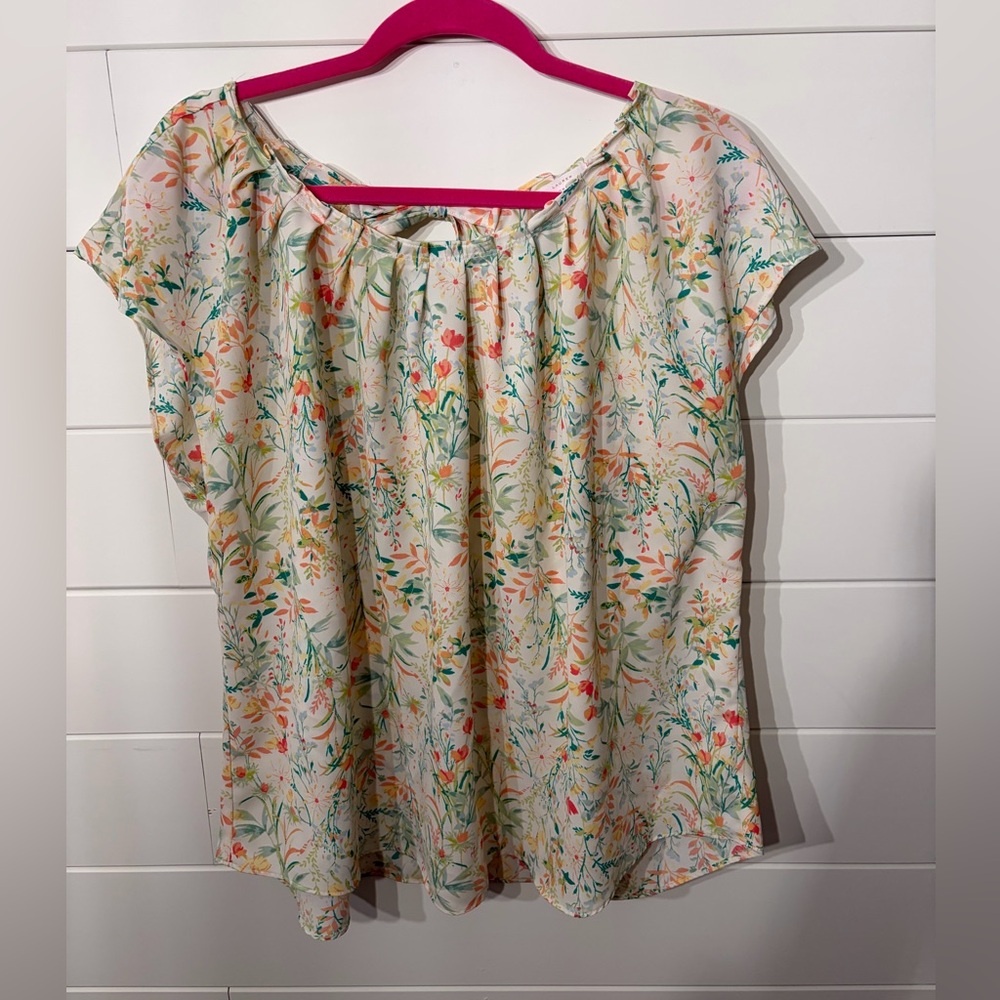 LC Lauren Conrad Floral Blouse - Multicolor